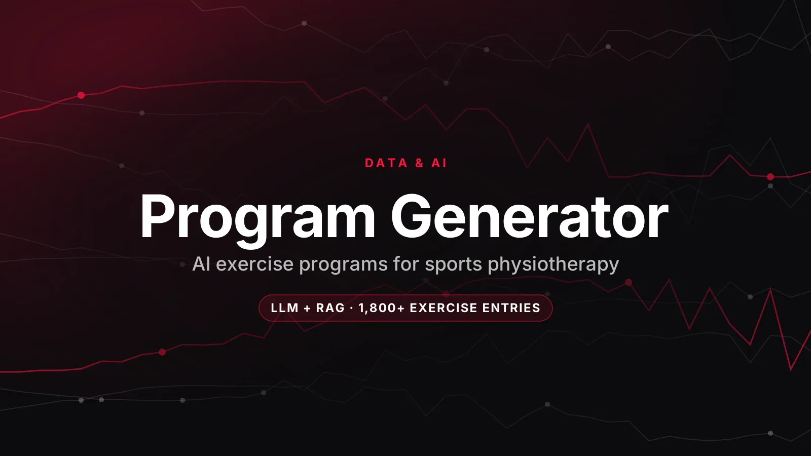 AI Exercise Program Generator for a Sports Physiotherapy Clinic