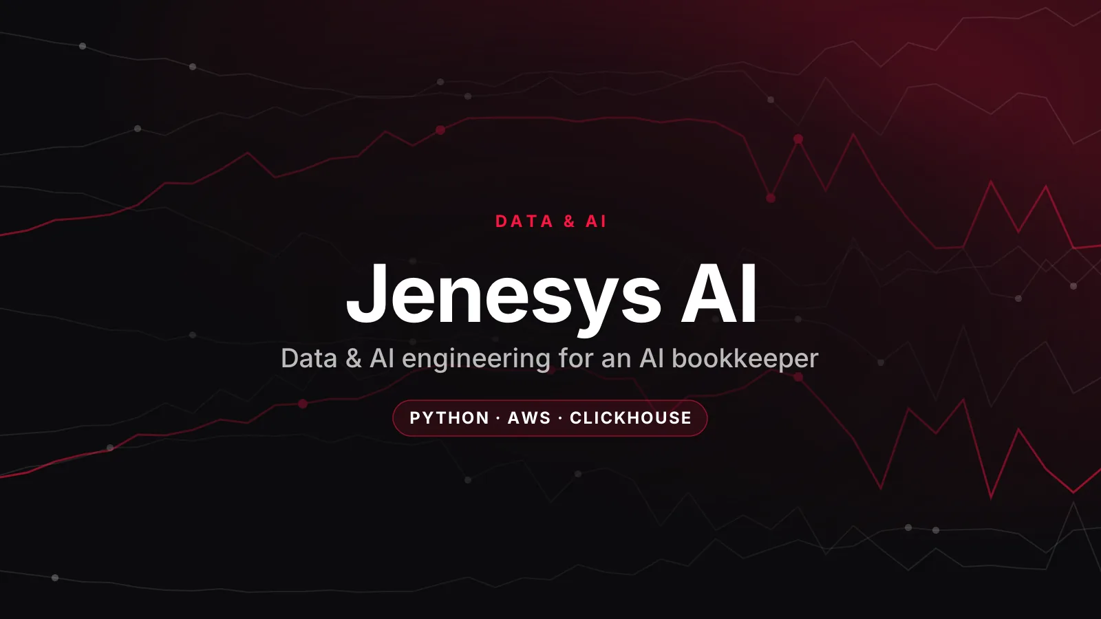 Jenesys AI – Data & AI Engineering for an AI Bookkeeper