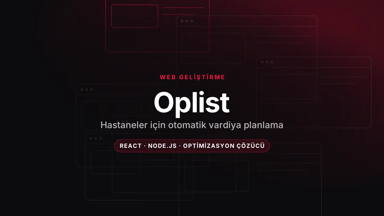 Oplist – Hastaneler için Otomatik Vardiya Planlama