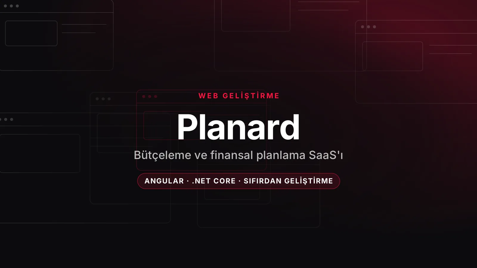 Planard – Bütçeleme ve Finansal Planlama SaaS'ı