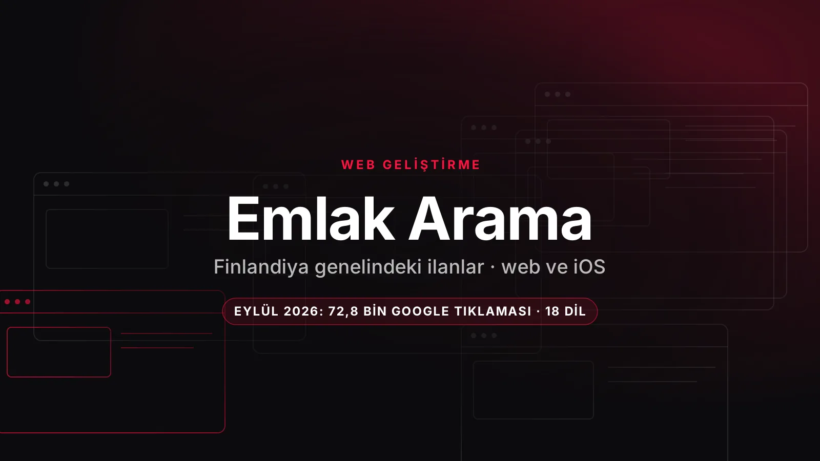 Finlandiya için Emlak Arama Platformu – Web ve iOS